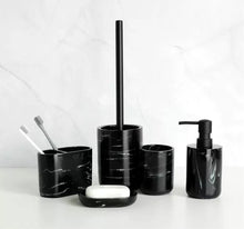 Load image into Gallery viewer, Marble Effect Bathroom Accessory Set
