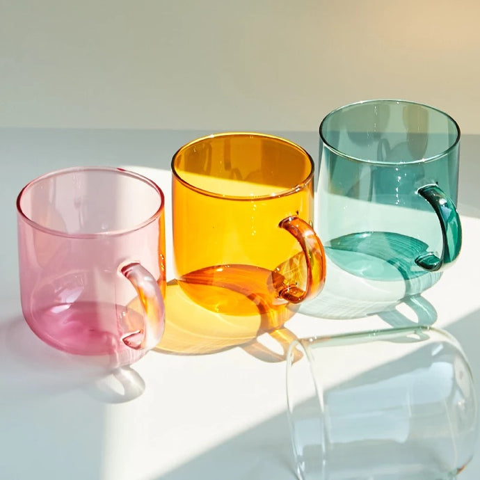 Colourful Glass Mugs