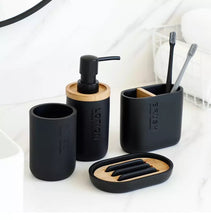 Load image into Gallery viewer, Monochrome Bathroom Accessory Set
