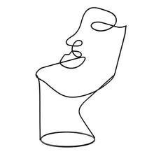 Load image into Gallery viewer, abstract iron face sculptures 
