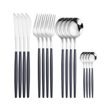 Load image into Gallery viewer, 16 piece stainless steel cutlery set 
