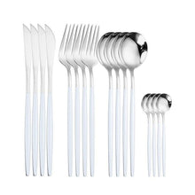 Load image into Gallery viewer, 16 piece stainless steel cutlery set 
