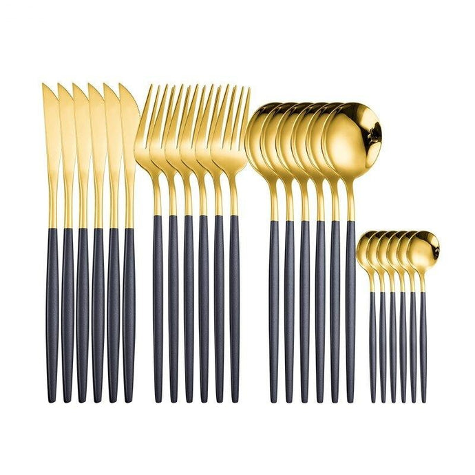 24 piece stainless steel cutlery set 