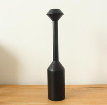 Load image into Gallery viewer, Black Minimalist Wooden Candle Holders
