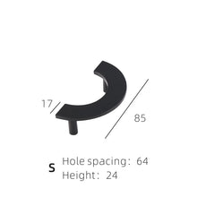 Load image into Gallery viewer, Semi Circle Brass Handles
