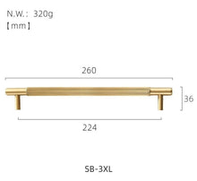 Load image into Gallery viewer, Brass Bar Handles

