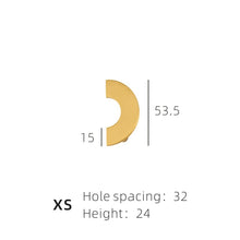 Load image into Gallery viewer, Semi Circle Brass Handles
