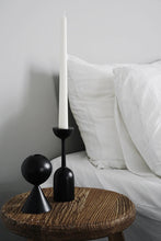 Load image into Gallery viewer, Black Minimalist Wooden Candle Holders
