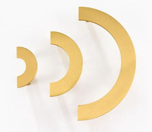 Load image into Gallery viewer, Semi Circle Brass Handles
