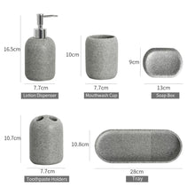 Load image into Gallery viewer,  Pebble Bathroom Accessory Set

