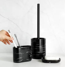 Load image into Gallery viewer, Marble Effect Bathroom Accessory Set
