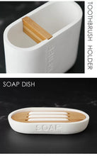 Load image into Gallery viewer, Monochrome Bathroom Accessory Set
