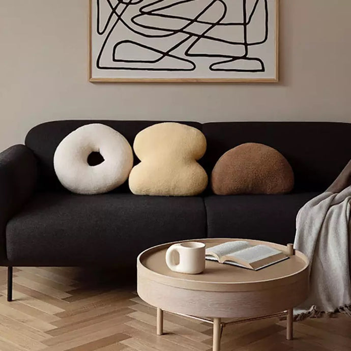Plush Abstract Cushions