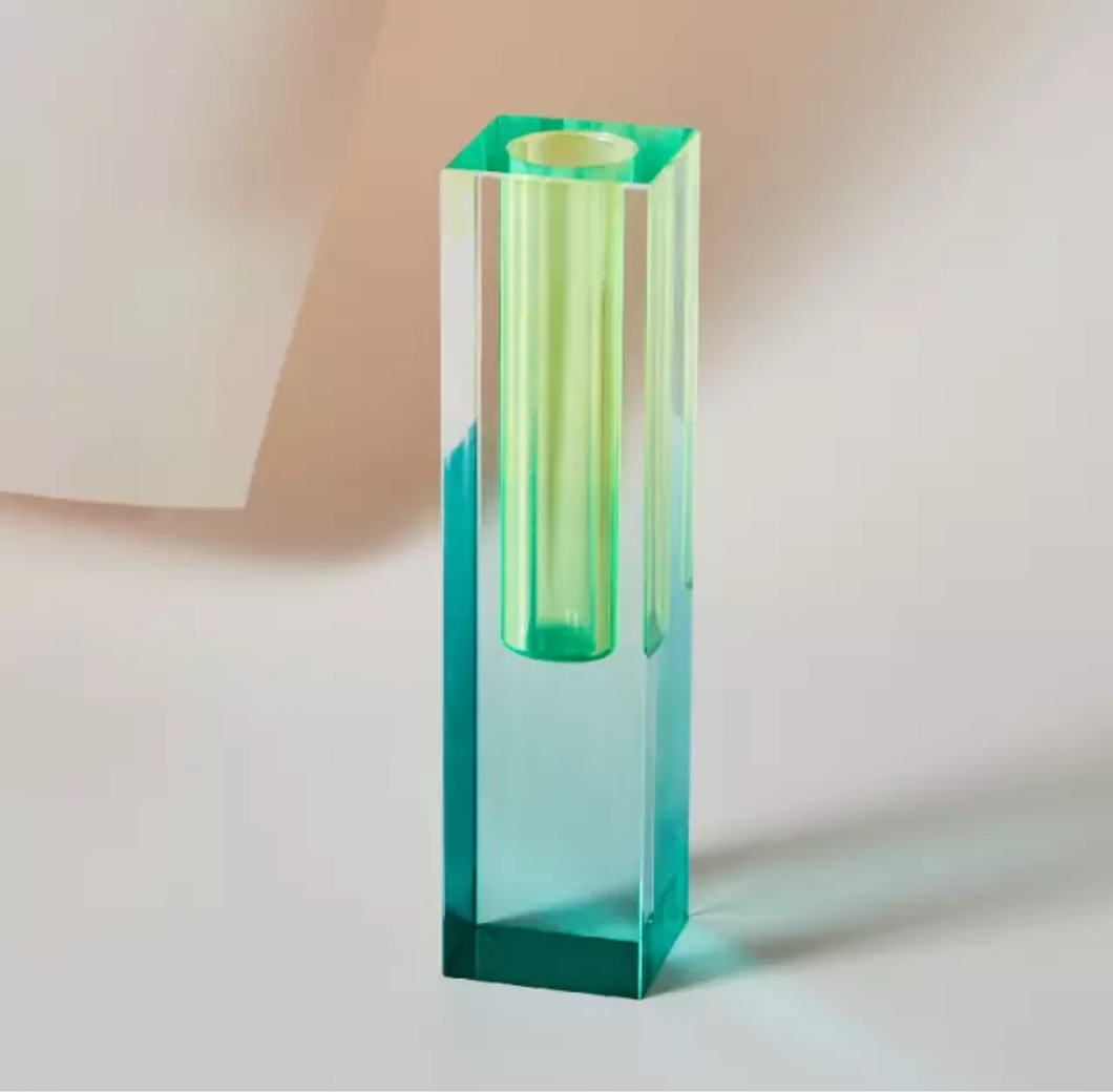 acrylic pillar vases