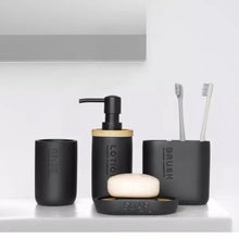 Load image into Gallery viewer, Monochrome Bathroom Accessory Set
