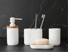 Load image into Gallery viewer, Monochrome Bathroom Accessory Set
