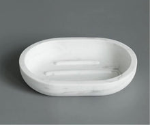 Load image into Gallery viewer, Marble Effect Bathroom Accessory Set
