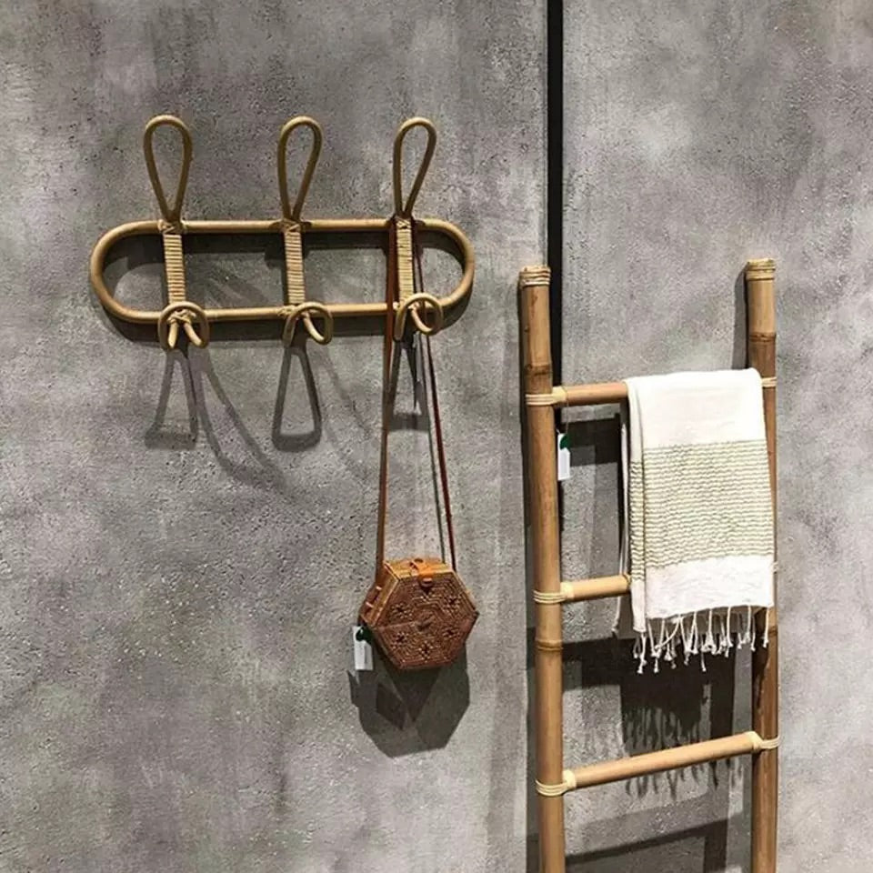 Handmade Rattan Clothes Hanger