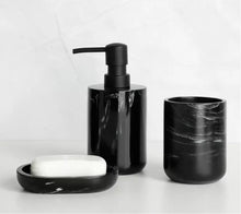 Load image into Gallery viewer, Marble Effect Bathroom Accessory Set
