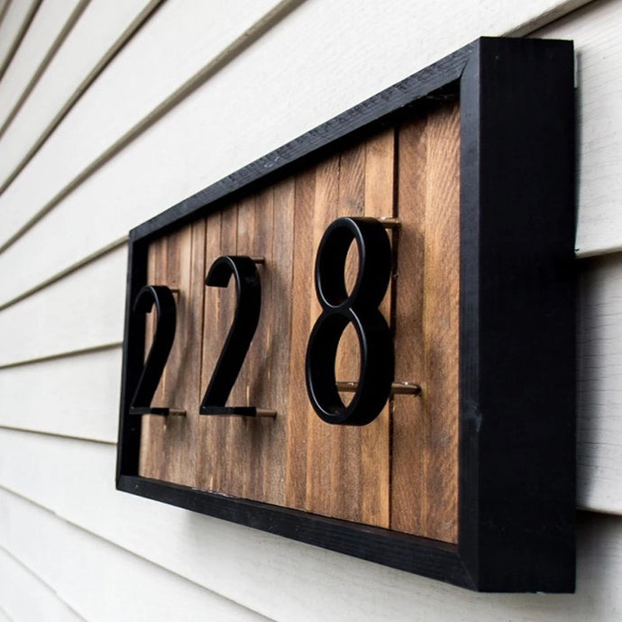 Minimalist Floating House Numbers | Letters
