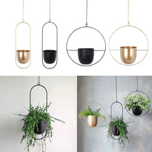Load image into Gallery viewer, Hanging Metal Flower Pot

