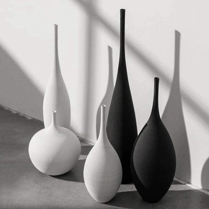 Minimalist Flute Neck Vases