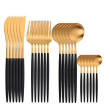Load image into Gallery viewer, 24 piece stainless steel cutlery set 
