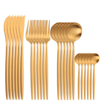 Load image into Gallery viewer, 24 piece stainless steel cutlery set 
