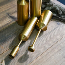 Load image into Gallery viewer, Metal Gold Plated Candle Stick Holder
