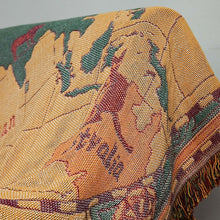 Load image into Gallery viewer, World Map Cotton Throw
