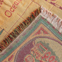 Load image into Gallery viewer, World Map Cotton Throw
